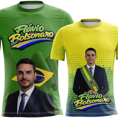 Pack Artes Flávio Bolsonaro Presidente Camisetas Sublimação 15