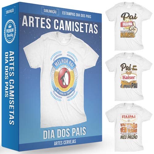 Vetores Cervejas Camisetas Dia dos Pais Sublimação Artes