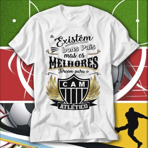 Estampas Times Futebol Sublimação Camisetas Dia dos Pais