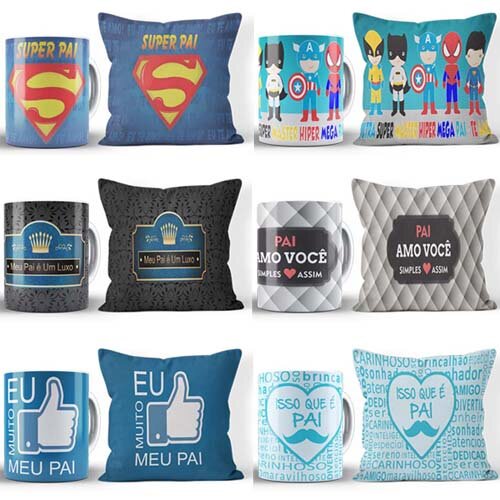 Estampas Kit Artes Canecas Dia dos Pais