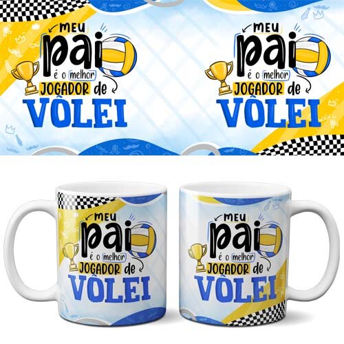 Estampas Dia dos Pais Canecas Alfabeto Sublimação Mockups
