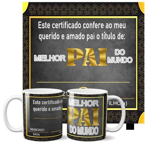Estampas Azulejos Canecas Dia dos Pais Sublimação