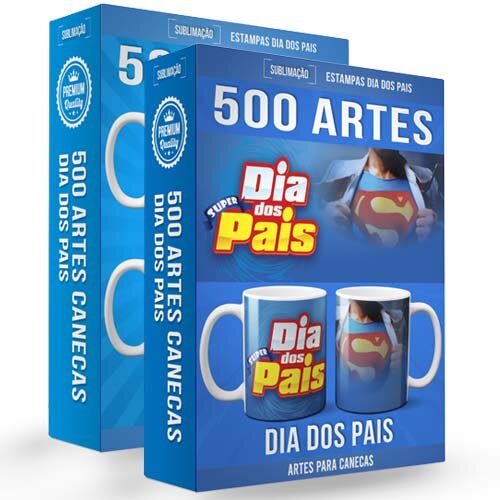 Estampas Dia dos Pais Sublimação 550 Artes Canecas