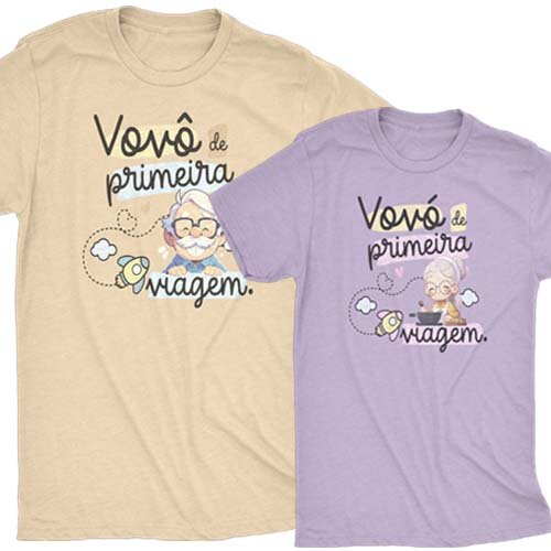 Pacote Artes Camisetas Dia dos Avós Editáveis 20 Estampas