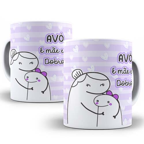 Pack 70 Estampas Flork Dia dos Avós Artes Canecas