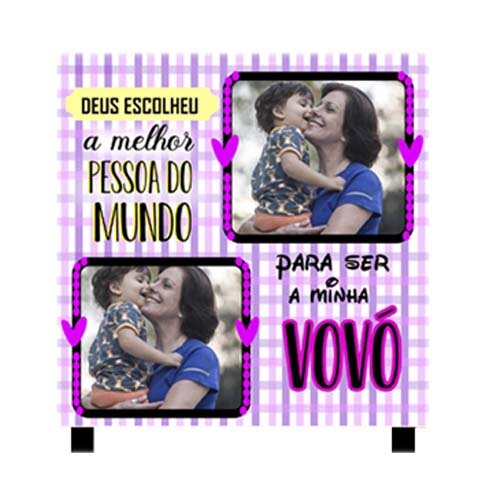 Artes Sublimação Azulejos Dia dos Avós Mockups Vovô Vovó