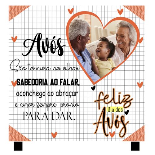 Estampas Azulejos Dia dos Avós Sublimação Mockups