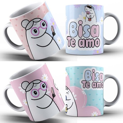 Estampas Sublimação Canecas Flork Dia dos Avós Mockups