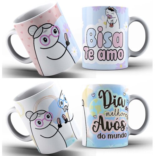 Kit Digial Flork Dia Avós Artes Sublimação Cdr Png Pack 1