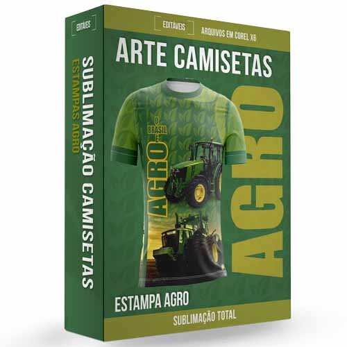 Estampas Agro Sublimação Total Camisetas Mockups