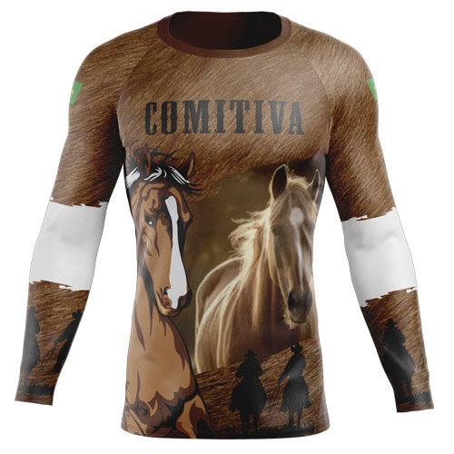 Estampas Cavalgada Camiseta Artes Sublimação Total Cavalos R