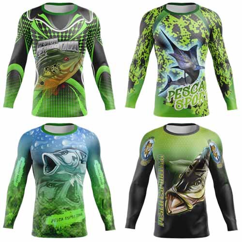Pack Artes Camisetas Pesca Esportiva Pescaria 120 Estampas