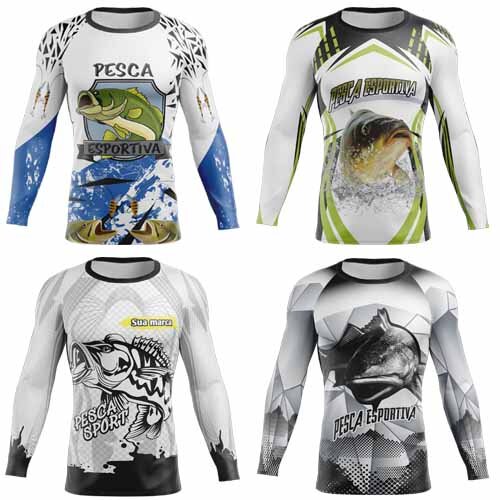 Pack Artes Camisetas Pesca Esportiva Pescaria 120 Estampas