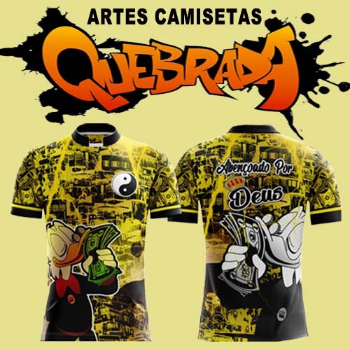 Artes Camisetas Quebrada Sublimação Total 70 Estampas Mockups