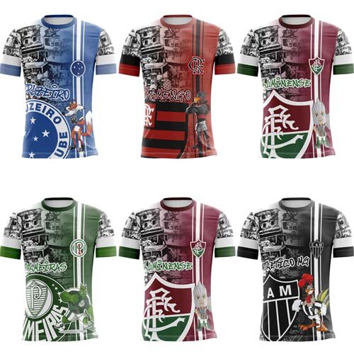 Pacote 17 Artes Camisetas Times Quebrada Corel Mockups