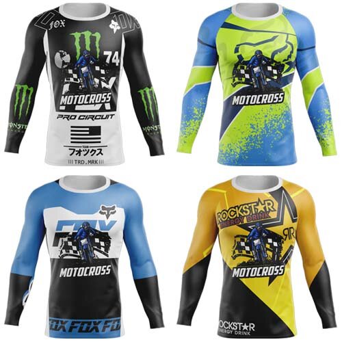 Pacote 120 Artes Camisetas Motocross Moto Sublimação Total
