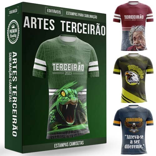 Estampas Sublimação Total Terceirão Camisetas Formatura Cdr