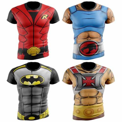 Artes Super Heróis Camisetas Sublimação Total Premium