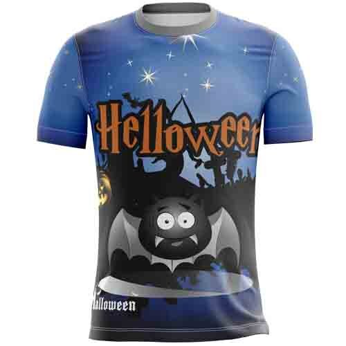 Artes Sublimação Total Camisetas Halloween Dia das Bruxas