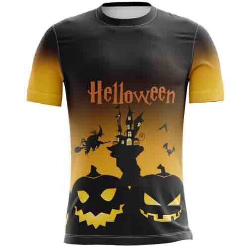 Artes Sublimação Total Camisetas Halloween Dia das Bruxas