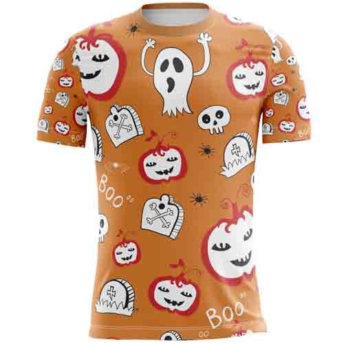 Artes Sublimação Total Camisetas Halloween Dia das Bruxas