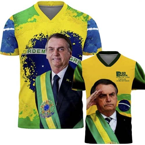 Artes Sublimação Total Camisetas Bolsonaro Mockups Cdr