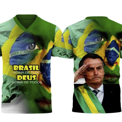 Estampas Camisetas Bolsonaro Sublimação Total Corel Mockups