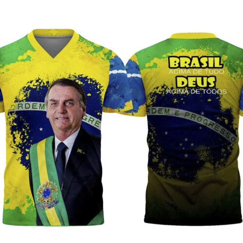 Estampas Camisetas Bolsonaro Sublimação Total Corel Mockups