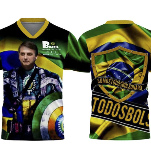 Estampas Camisetas Bolsonaro Sublimação Total Corel Mockups