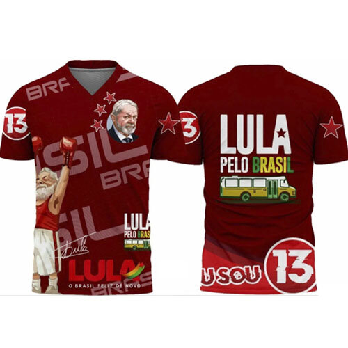 Pacote Artes Lula Camisetas Sublimação Total Presidente Estampa
