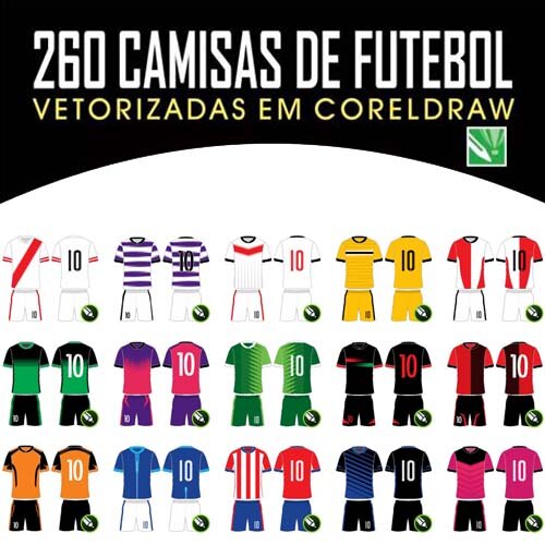 Estampas Times Uniformes 250 Fardamentos Artes Sublimação Total