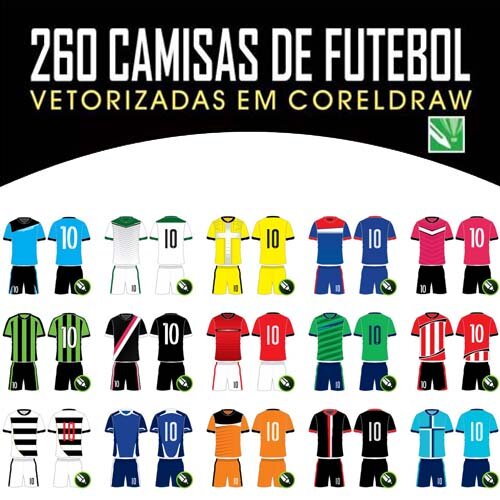 Estampas Times Uniformes 250 Fardamentos Artes Sublimação Total