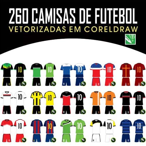 Estampas Times Uniformes 250 Fardamentos Artes Sublimação Total