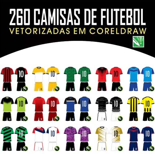 Estampas Times Uniformes 250 Fardamentos Artes Sublimação Total