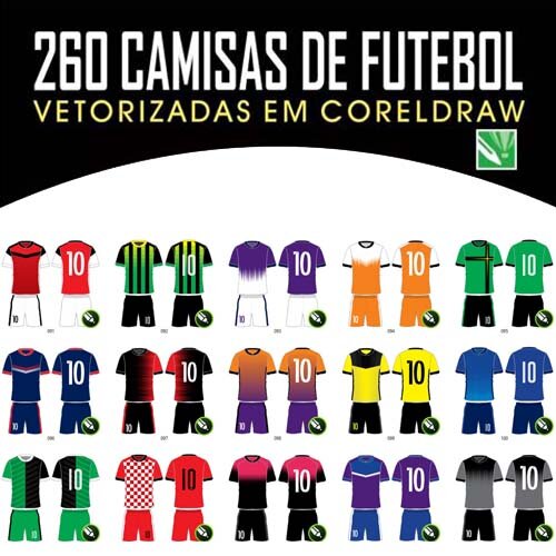 Estampas Times Uniformes 250 Fardamentos Artes Sublimação Total