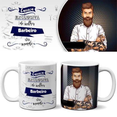Pack Artes Profissões Estampas Psd Sublimação Canecas