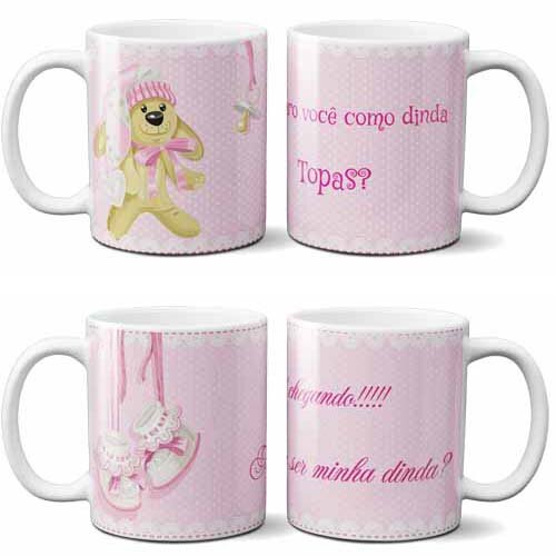 Artes Canecas Dindo Dinda Padrinho Madrinha Editáveis Sublimaç?