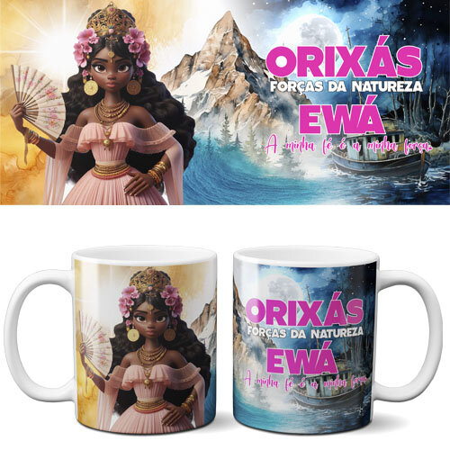 Artes Orixás Sublimação Canecas Estampas Premium Corel