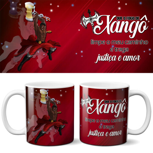 Estampas Editáveis Sublimação Canecas Umbanda Orixás Mockups