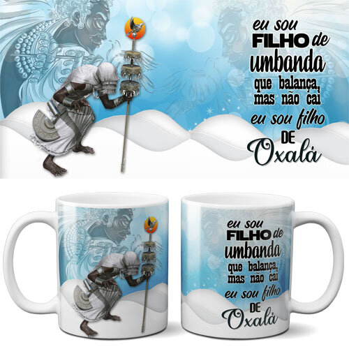 Pack Artes Umbanda Orixás Estampas Sublimação Canecas