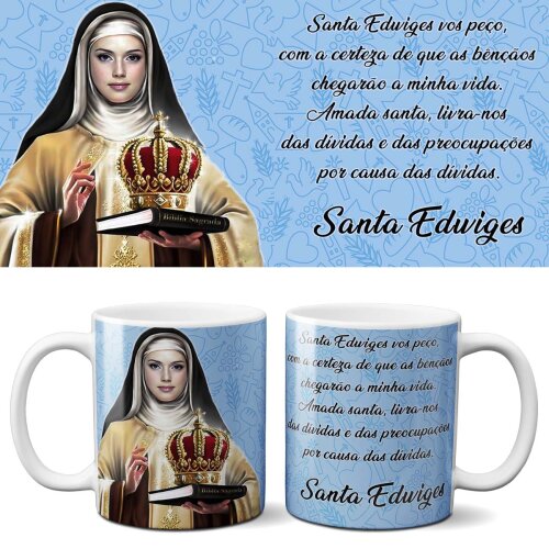 Pacote 30 Artes Canecas Orações Católicas Sublimação Mockups