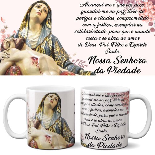 Pacote 30 Artes Canecas Orações Católicas Sublimação Mockups