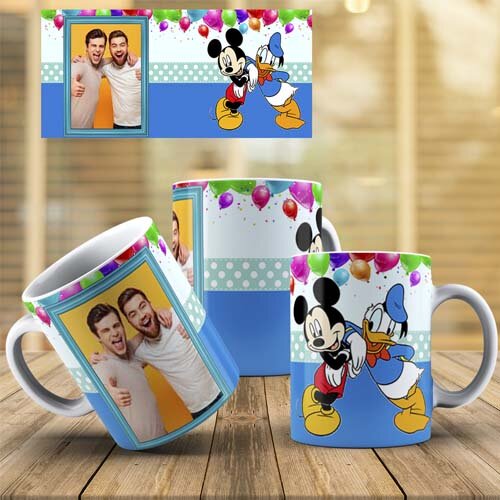 Pack 22 Artes Parabéns Aniversário Infantil Disney Canecas