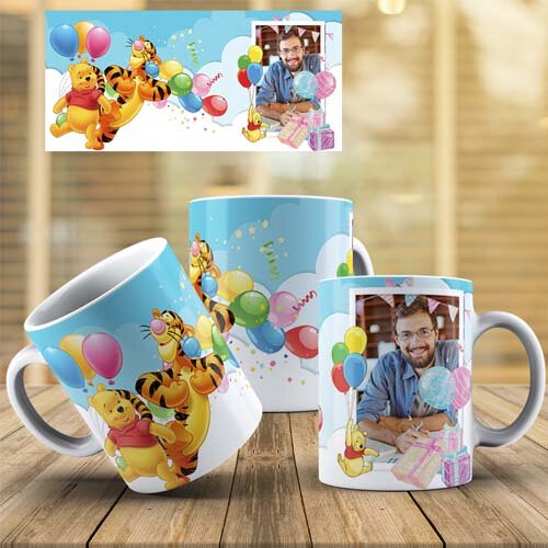 Pack 22 Artes Parabéns Aniversário Infantil Disney Canecas