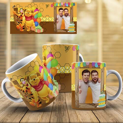 Pack 22 Artes Parabéns Aniversário Infantil Disney Canecas
