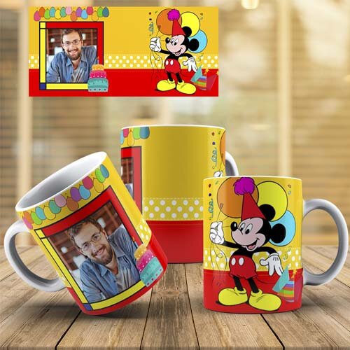Pack 22 Artes Parabéns Aniversário Infantil Disney Canecas
