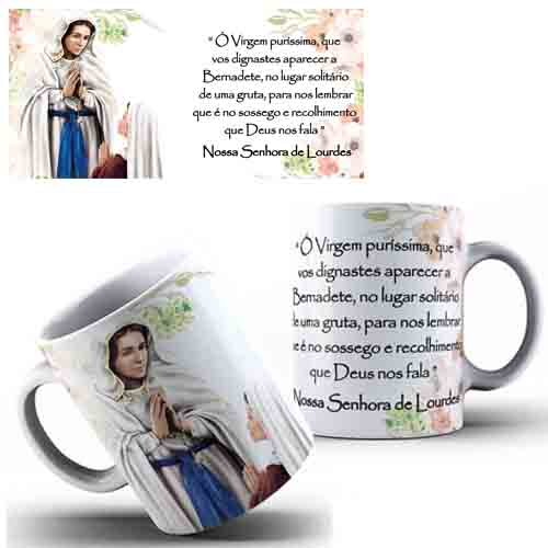 Artes Sublimação Canecas Santos Católicos Editáveis Mockups