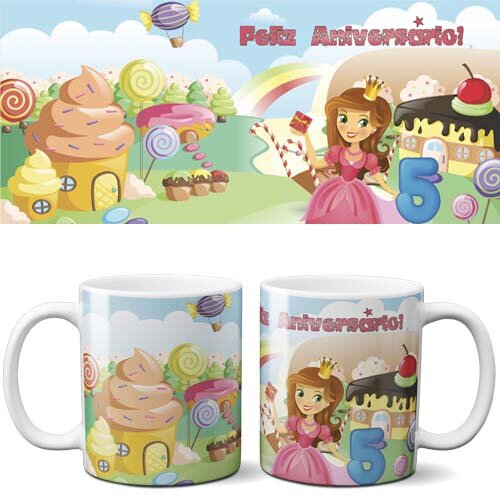 Estampas Canecas Aniversário Parabéns Editáveis 40 Artes