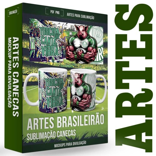 Pack Artes Estampas Times Brasileirão Mockups Sublimação Pop