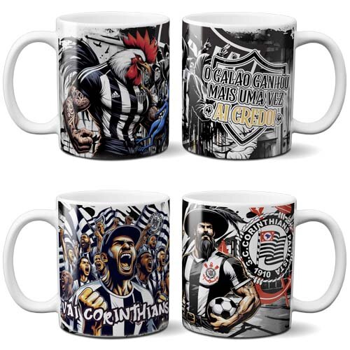 Artes Canecas Brasileirão Times Futebol Sublimação Mockups Pop
